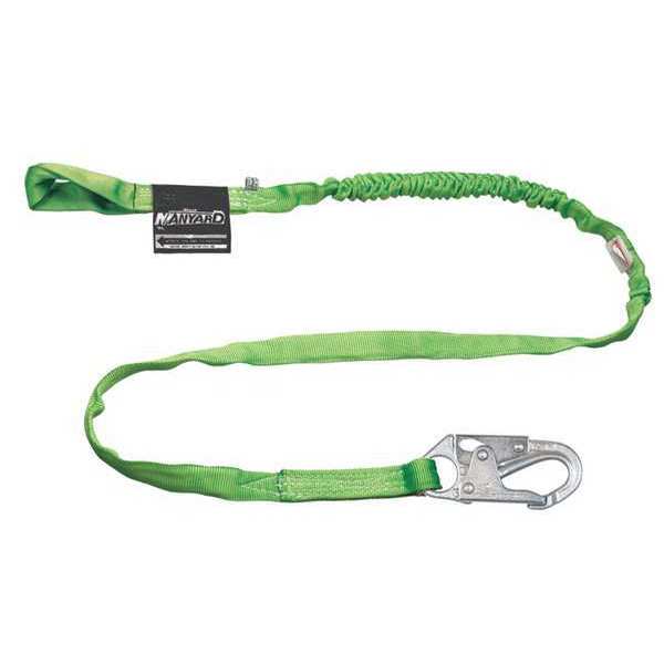 Shock Absorbing Lanyard, 6 ft., 310 lb. Weight Capacity, Green