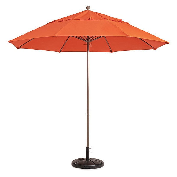 Windmaster Patio Umbrella, Orange, 9 Ft