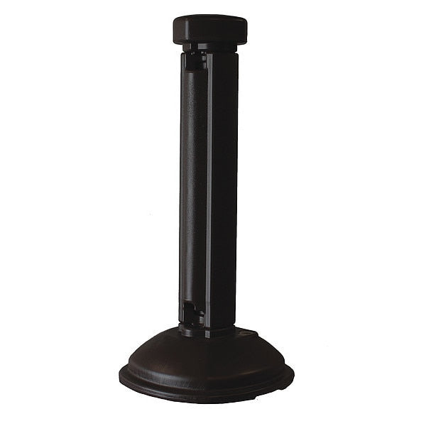 Fencing Post - Interlocking Base, Black