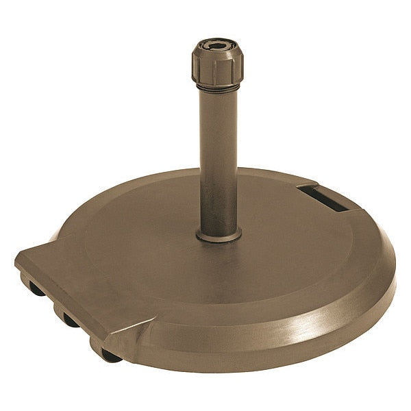 Umbrella Base W/ Wheels, Bronze Mist, 84Lb