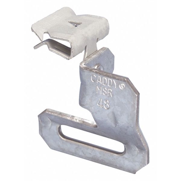 Strap Hanger with Flange Clip, 90Â°, 1-1/4in Max Strap Width