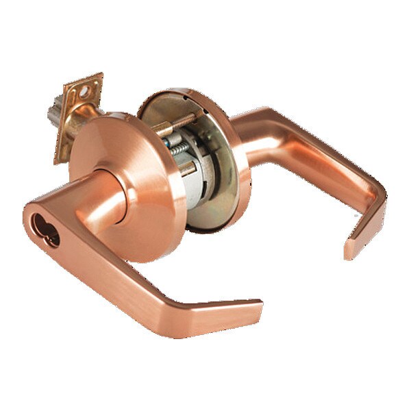 Cylindrical 9K Lock, Intruder, Lever, Rose, S3, Satin Bronze