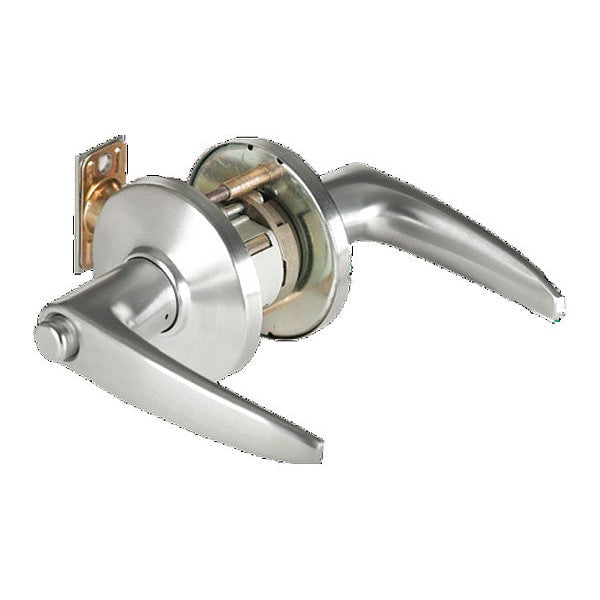 Cylindrical 9K Lock, Privacy, Lever, Rose, S3, Satin Chrome AM