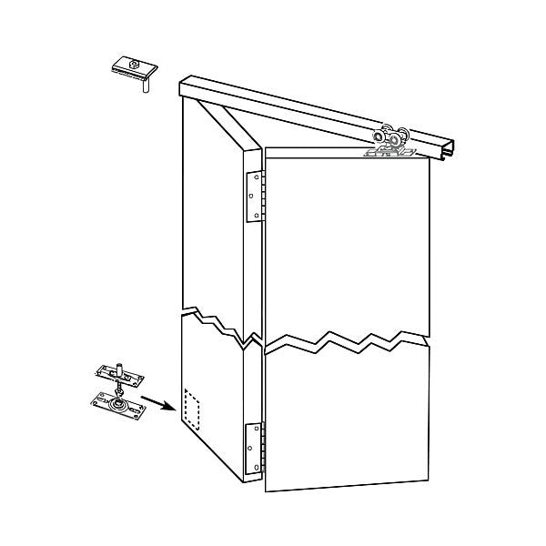 HD Bifold Track and Hardware Set, for 36 Inch Opening