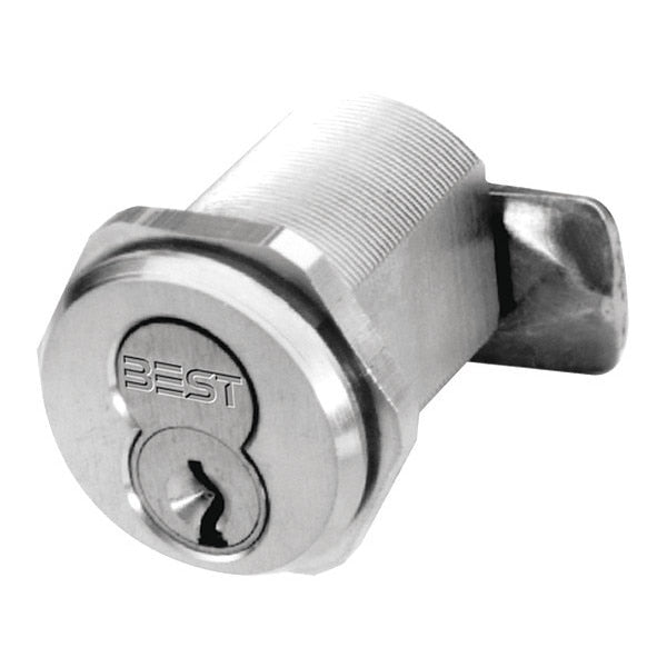Slabbed 1E Direct Motion Mortise Cylinder, Satin Chrome