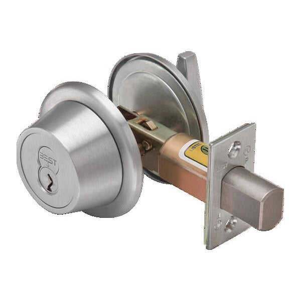 Tubular 7T Deadbolt, No Turnknob, Satin Chrome
