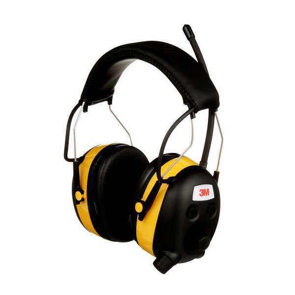 Over-the-Head Ear Muffs, 24 dB, WorkTunes, Multi-Color