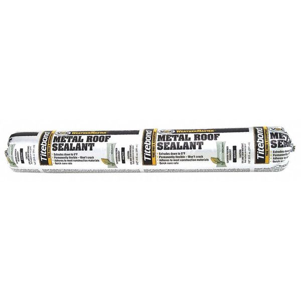 Metal Roof Sealant, 20 oz, SausaPack, White, Allyl Terminated Polyether Base