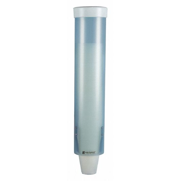 Cup Dispenser, Pull-Type, Med, Blue