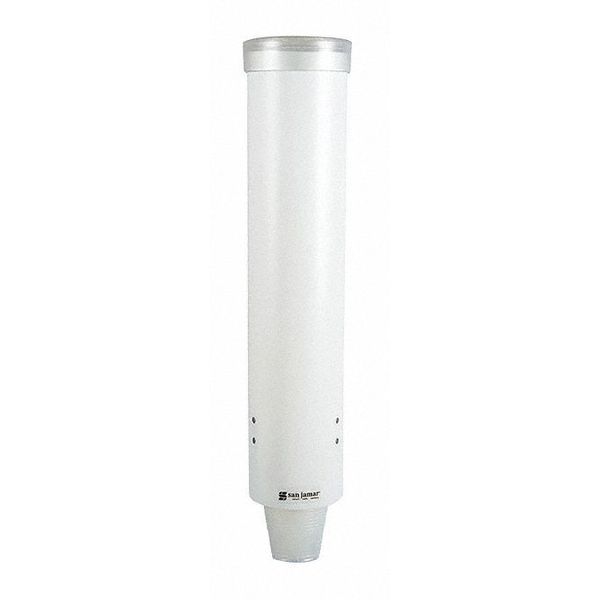 Cup Dispenser, Pull-Type, 4-10 oz., White