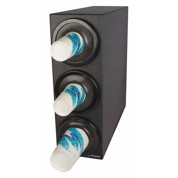 Bev Dispenser Cabinet, Blk Trim Rings