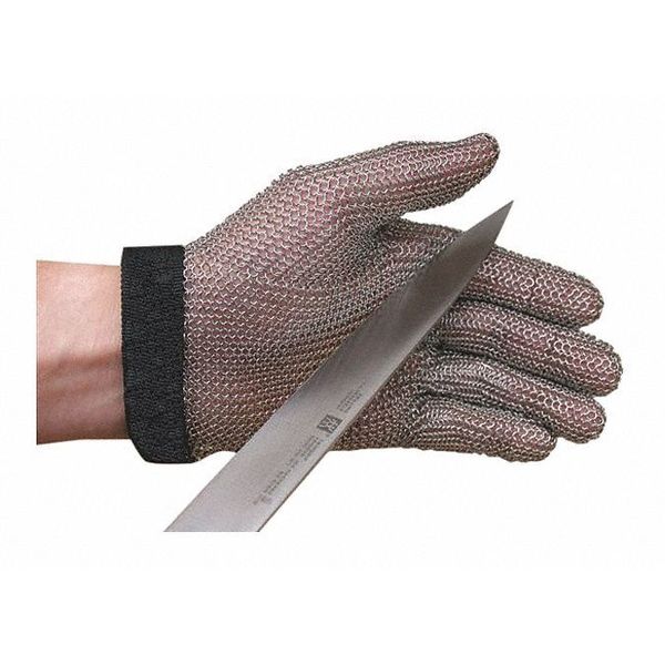 Cut Resistant Gloves, Stainless Steel Mesh, S, 1 PR