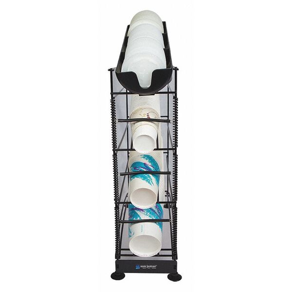 Cup Dispenser, Lid Tray, 4 Tier