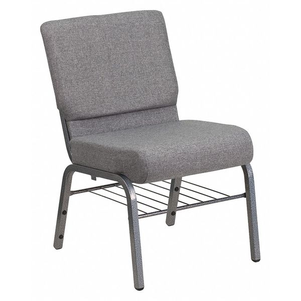 Fabric Church Chair, Gray