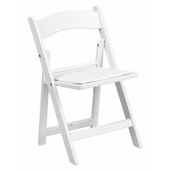 Kids Resin Folding Chair, White