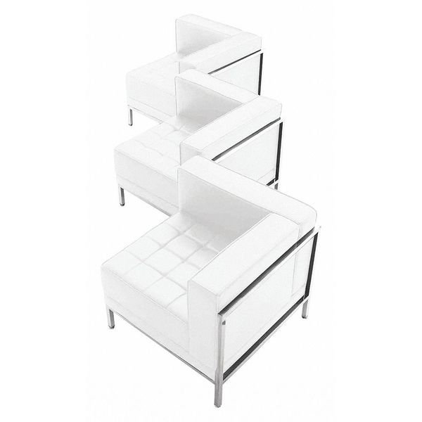 Three Piece Corner Chair Set, 28.5W28-1/2