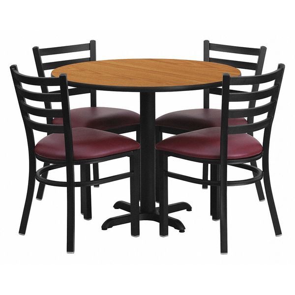 Round Natural Laminate Table, 36