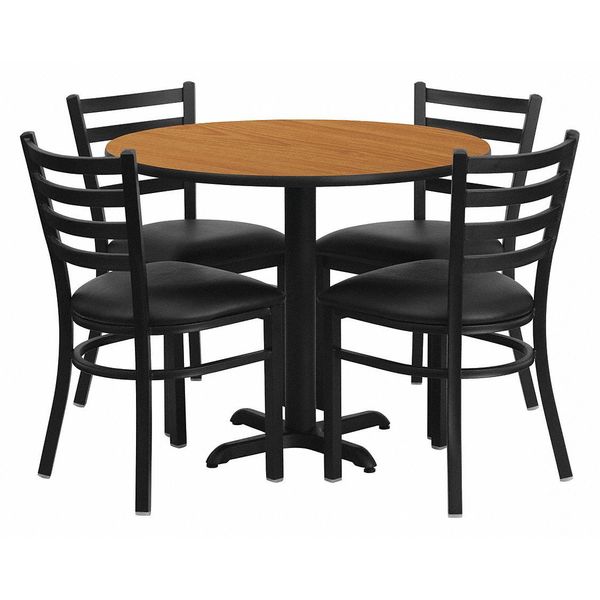 Round Natural Laminate Table, 36