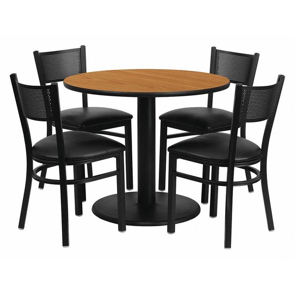 Round Natural Laminate Table, 36