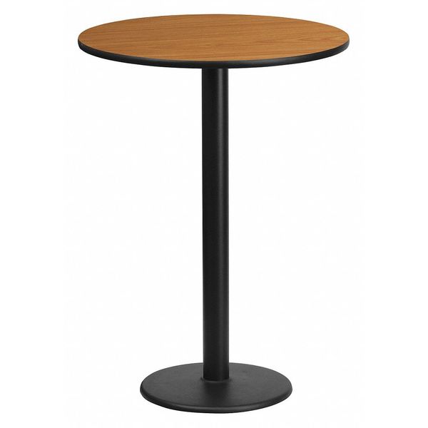 Round Natural Laminate Table, 24