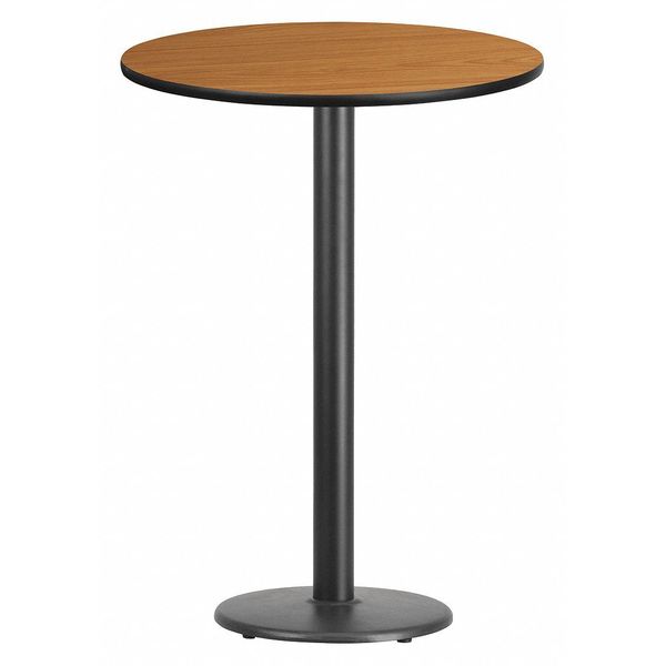 Round Natural Laminate Table, 30