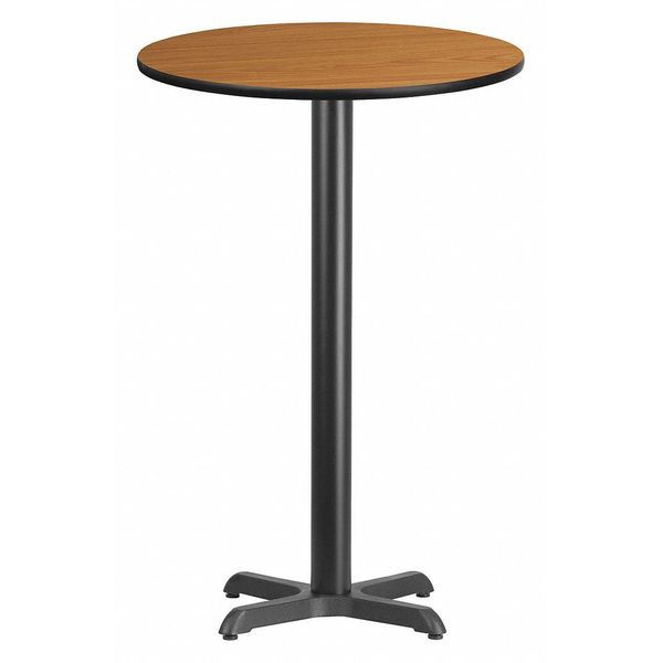 Round Natural Laminate Table, 24