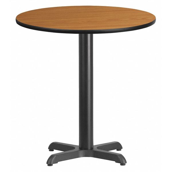 Round Natural Laminate Table, 24