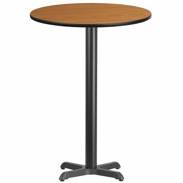 Round Natural Laminate Table, 30
