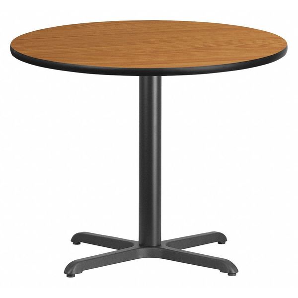 Round Natural Laminate Table, 36