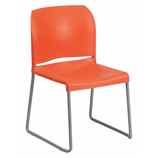 Sled Stack Chair, Plastic, Full Back, OR