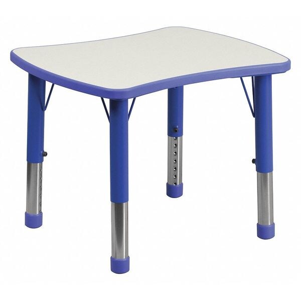 Rectangle Preschool Table, Bl, 21.875