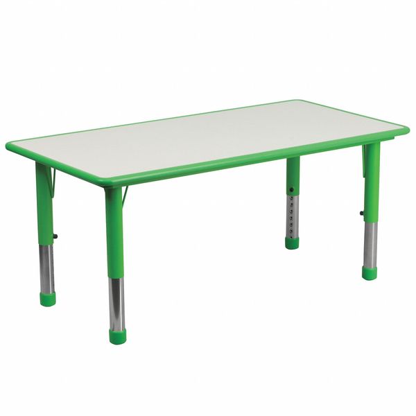 Rectangle Preschool Table, Green, 23-5/8