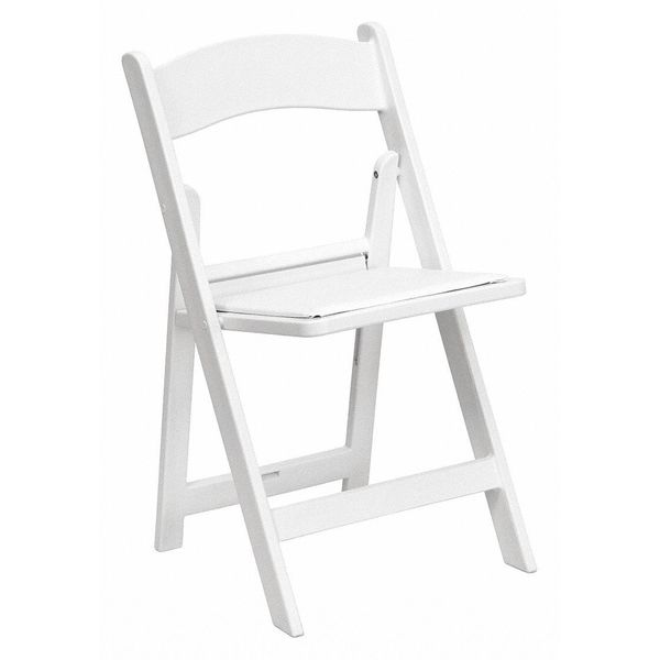Resin Folding Chair, White