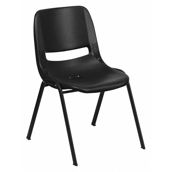 Stack Chair, Frame, Black, 16