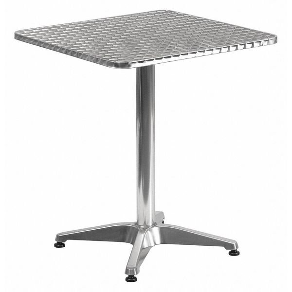 Square Table, Square, Aluminum, 23.5