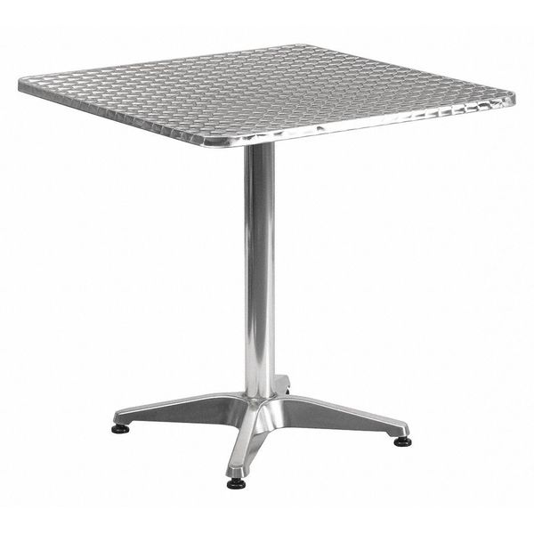 Square Table, Square, Aluminum, 27.5