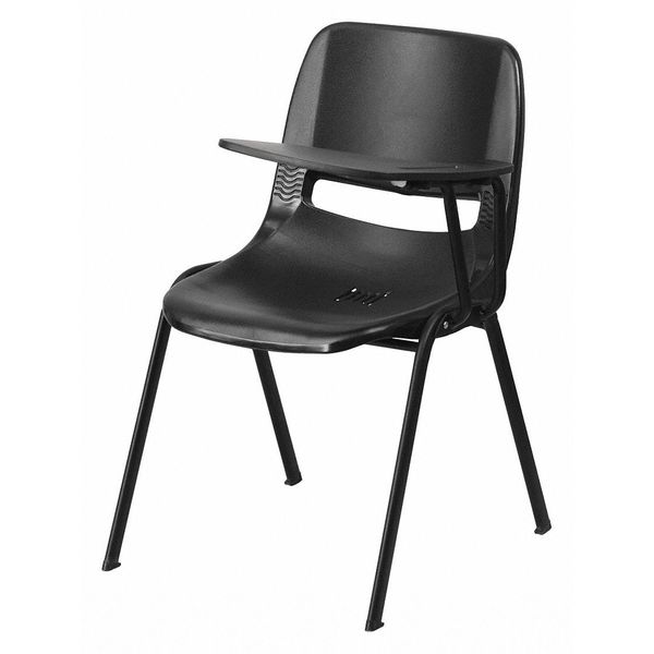 Tablet Arm Chair, Left Hand Flip-Up, Blk, 21