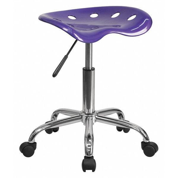 Tractor Seat And Chrome Stool, Violet