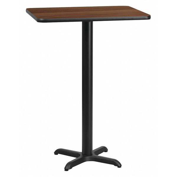 Rectangle Walnut Table, Rectangle w/X-Base, 24