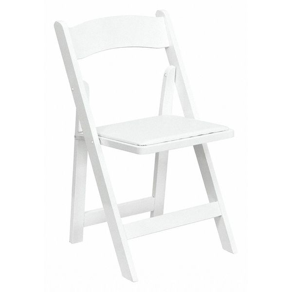 Folding Chair, Wood, White