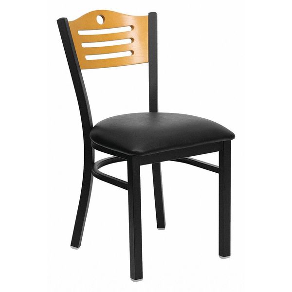 BlackRestaurant Chair, 21-1/2