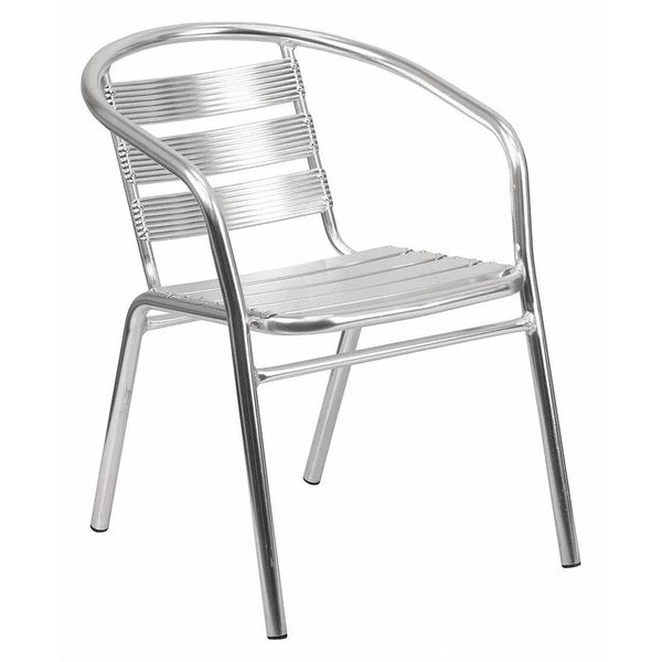 Aluminum Restaurant Stack Chair, 22 W 24