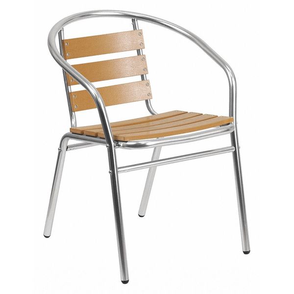 Aluminum Restaurant Stack Chair, 21.75 W 22