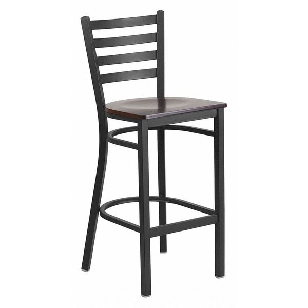Restaurant Stool, Ladder Back, Wal Seat