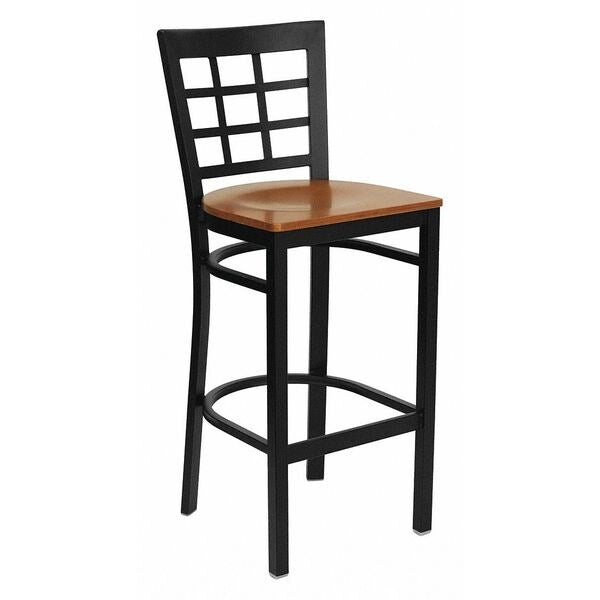 Restaurant Stool, Window Back, Cherry Sea