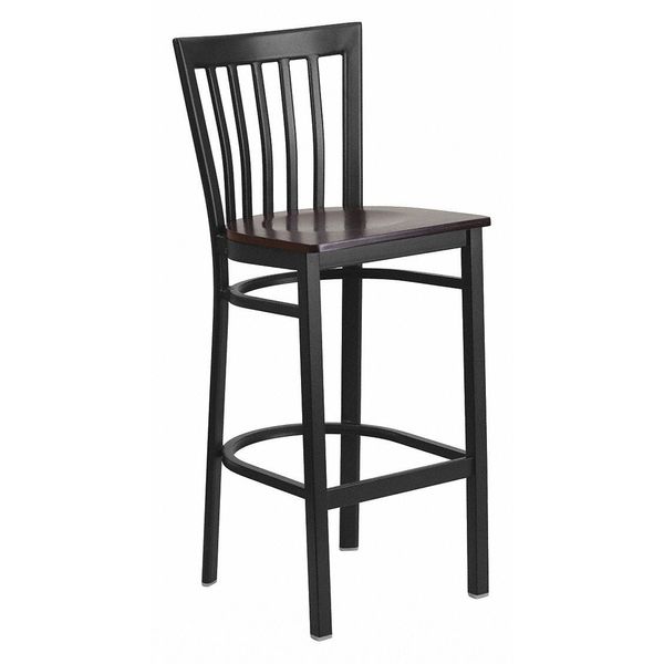 Restaurant Stool, School Back, Wal Seat
