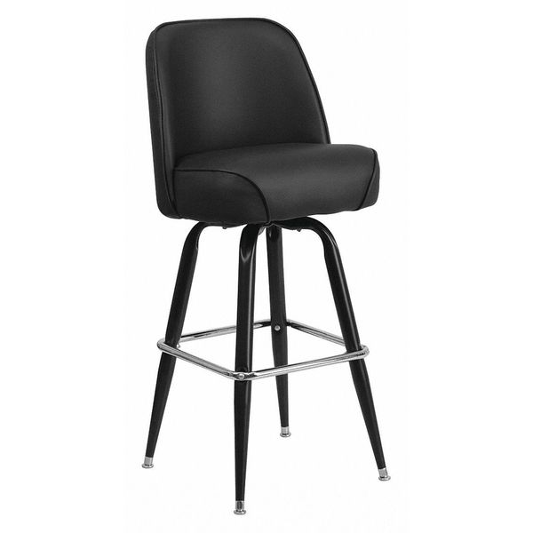 Metal Barstool w/Swivel Bucket Seat