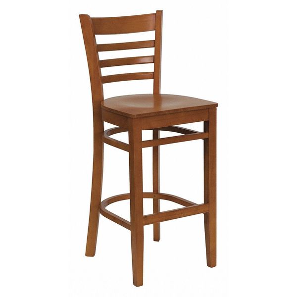 Wood Barstool, Ladder Back, Cherry Wood