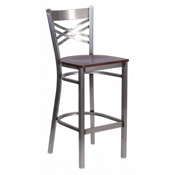 Restaurant Barstool, Metal X Bck, Wal Woo