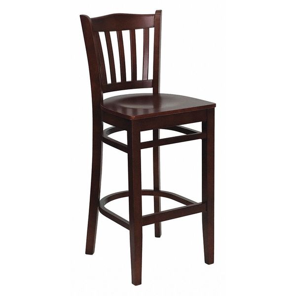 Barstool, School House Back, Mah Wood